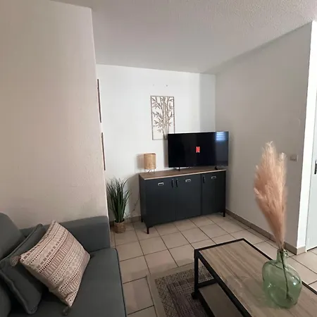公寓 T2 Cosy & Lumineux Avec Clim Et Wifi 佩皮尼昂